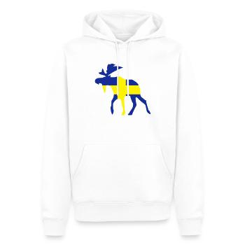 Schweden - Männer Premium Bio Hoodie - Weiß - Vorne - Nico (187cm)