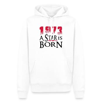 a_star_1973 - Sweat à capuche Premium bio Homme - blanc - Devant - Nico (187cm)