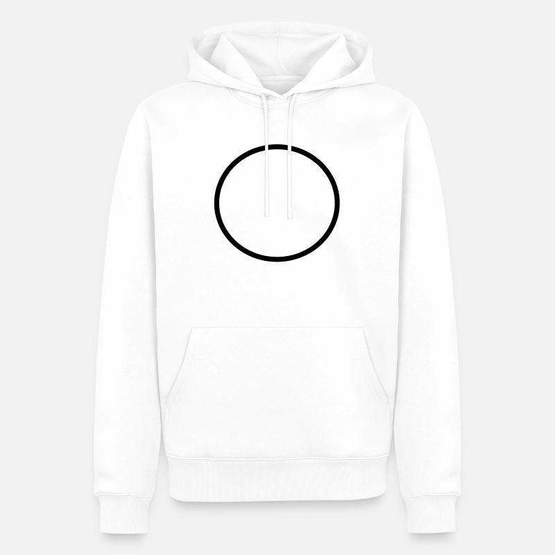 kreis2 - Sweat à capuche Premium bio Homme - blanc