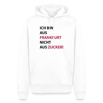 Ich bin aus Frankfurt #Stadtgeschenke - Männer Premium Bio Hoodie - Weiß - Vorne - Nico (187cm)