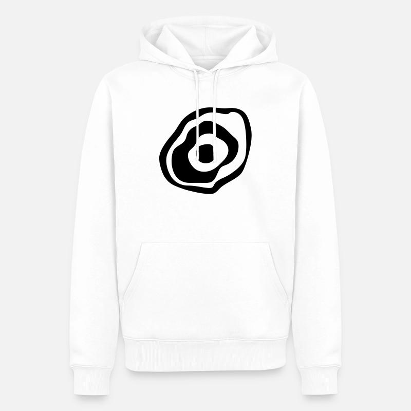 cible target ziel objetivo16 obiettivo1 - Sweat à capuche Premium bio Homme - blanc