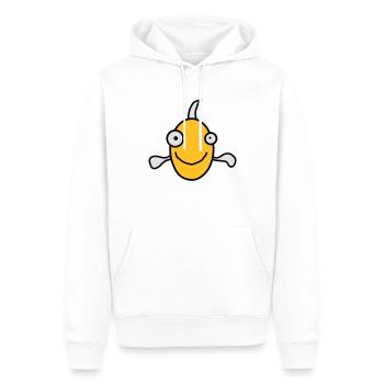 Funny Fish - Männer Premium Bio Hoodie - Weiß - Vorne - Nico (187cm)