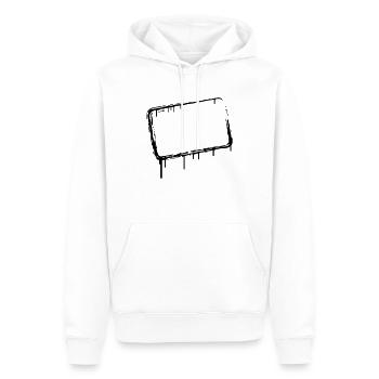 Cadre de graffiti - Sweat à capuche Premium bio Homme - blanc - Devant - Nico (187cm)