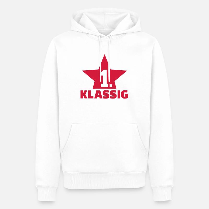 Einschulung - Männer Premium Bio Hoodie - Weiß