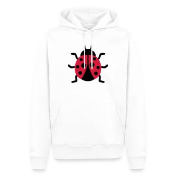 Marienkäfer - Männer Premium Bio Hoodie - Weiß - Vorne - Nico (187cm)