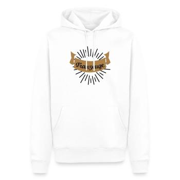 trauzeuge - Männer Premium Bio Hoodie - Weiß - Vorne - Nico (187cm)