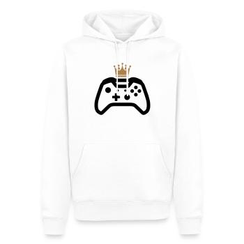 gamer - Männer Premium Bio Hoodie - Weiß - Vorne - Nico (187cm)