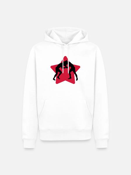 Wrestling - Wrestler - Ringen - Sport - Lutte - Men’s Premium Organic Hoodie - white