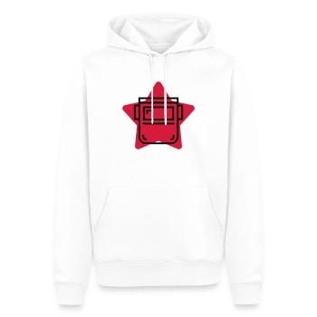 Soudage / Soudeur / Soudure / Métier / Job - Sweat à capuche Premium bio Homme - blanc - Devant - Nico (187cm)