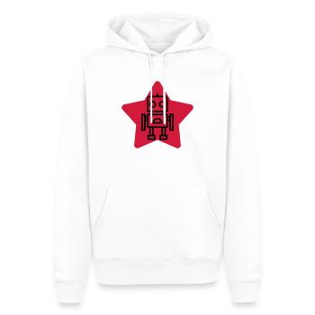 Robotik / Roboter / Robot / Robotics - Männer Premium Bio Hoodie - Weiß - Vorne - Nico (187cm)