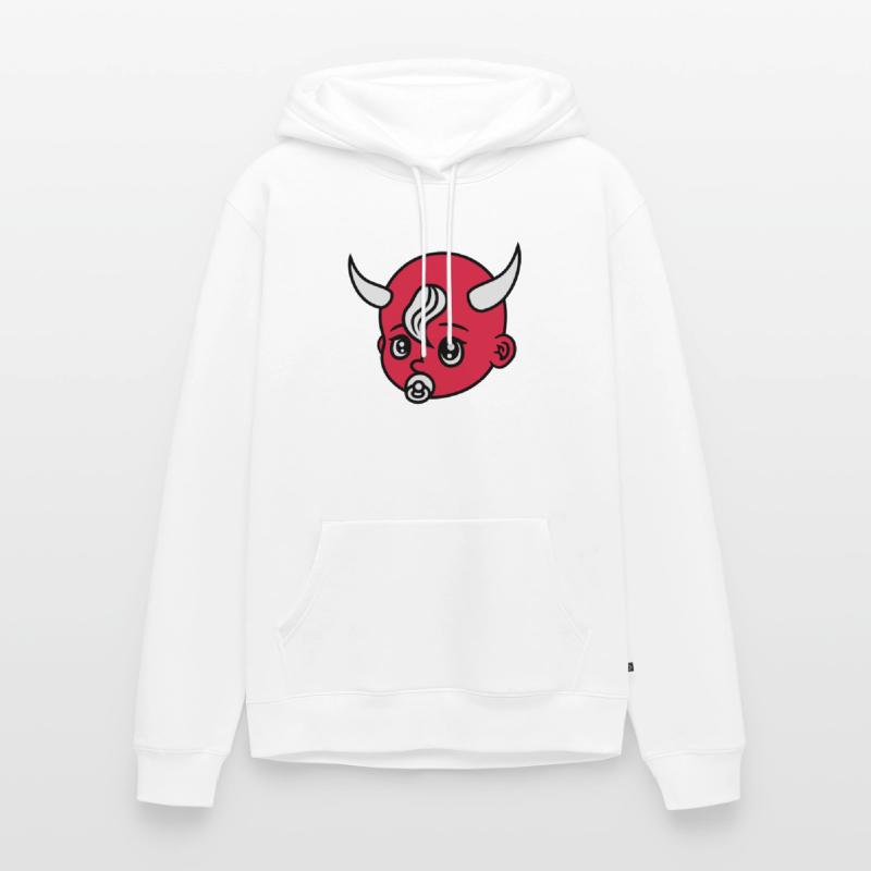 head face evil devil demon hell devil satan crawli Men’s Premium Organic Hoodie