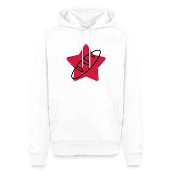 Bäcker / Bäckerei / Bäckerin / Brot - Männer Premium Bio Hoodie - Weiß - Vorne - Nico (187cm)