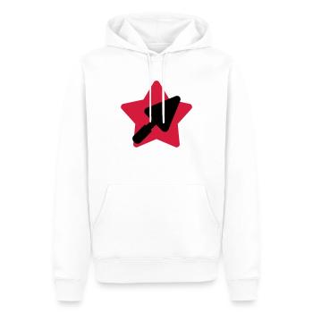 Maurer / Mauerwerk / Bau / Hersteller - Männer Premium Bio Hoodie - Weiß - Vorne - Nico (187cm)