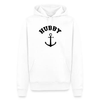hubby_nordish - Männer Premium Bio Hoodie - Weiß - Vorne - Nico (187cm)