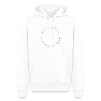Strahlender Strahl - Männer Premium Bio Hoodie - Weiß - Vorne - Nico (187cm)