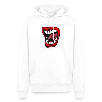 Halloween Böser Horror clown Joker Smile face - Männer Premium Bio Hoodie - Weiß - Vorne - Nico (187cm)