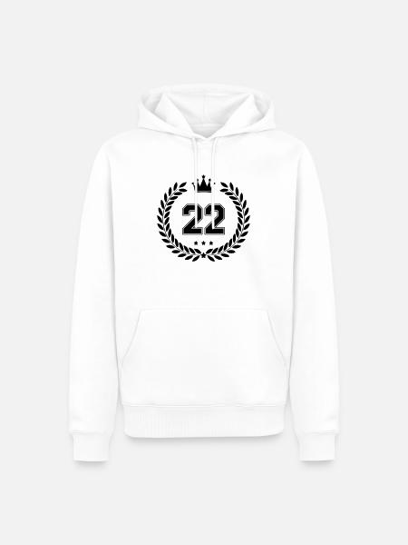 wappen 22 - Männer Premium Bio Hoodie - Weiß