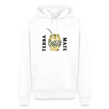 Yerba mate tee - Männer Premium Bio Hoodie - Weiß - Vorne - Nico (187cm)