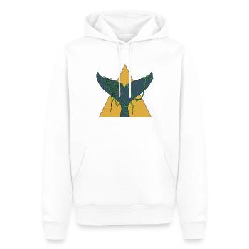 Pollution Nature Conservation - Sweat à capuche Premium bio Homme - blanc - Devant - Nico (187cm)