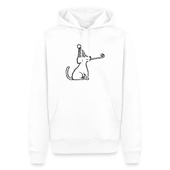 Welpe Geburtstagskind Geburtstag feiern - Männer Premium Bio Hoodie - Weiß - Vorne - Nico (187cm)