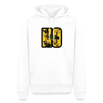 NO LIMIT - Men’s Premium Organic Hoodie - white - Front - Nico (187cm)