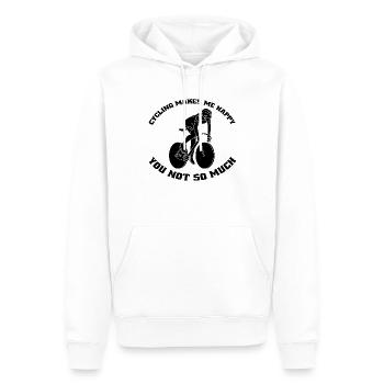 Bicycle Mountain Bike Cycling Cycling Tour Cycling - Men’s Premium Organic Hoodie - white - Front - Nico (187cm)