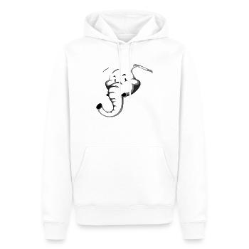 Safari Zoo Animal Safari Zoo - Men’s Premium Organic Hoodie - white - Front - Nico (187cm)