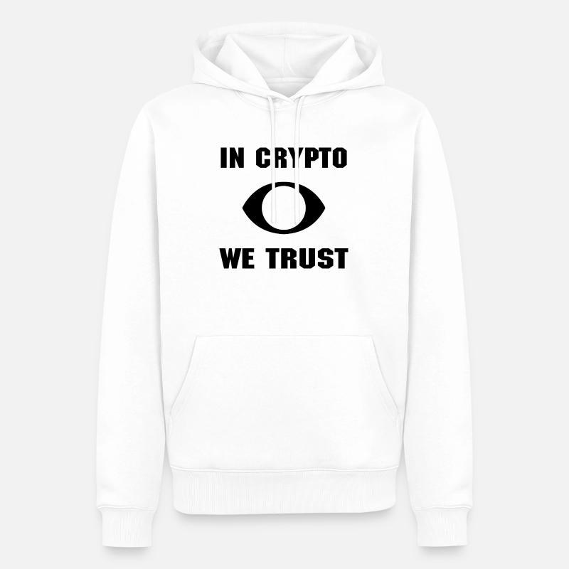 Bitcoin Trading Crypto Stocks - Sweat à capuche Premium bio Homme - blanc