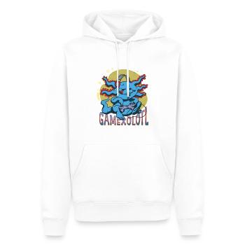 Jeu Axolotl Amphibien Mexicain Triton Jeu vidéo - Sweat à capuche Premium bio Homme - blanc - Devant - Nico (187cm)