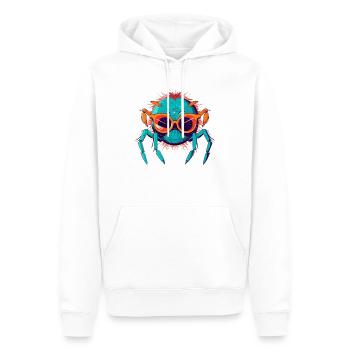 Kraken l'araignée - Sweat à capuche Premium bio Homme - blanc - Devant - Nico (187cm)