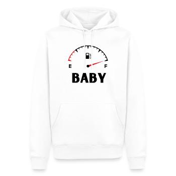 Mama Papa Baby Match T-Shirt - Männer Premium Bio Hoodie - Weiß - Vorne - Nico (187cm)