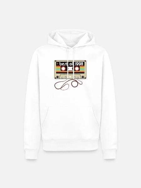Millésime légendaire 1998 - Sweat à capuche Premium bio Homme - blanc