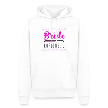 bride loading - Männer Premium Bio Hoodie - Weiß - Vorne - Nico (187cm)