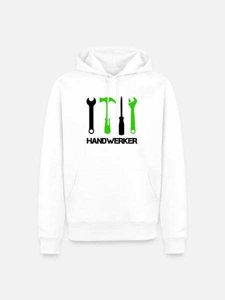 Tool Icons - Men’s Premium Organic Hoodie - white
