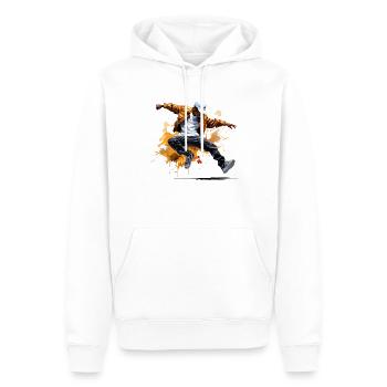 Breakdance: energy and acrobatics on the asphalt - Men’s Premium Organic Hoodie - white - Front - Nico (187cm)