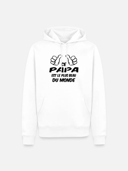 BEST Dad - Men’s Premium Organic Hoodie - white