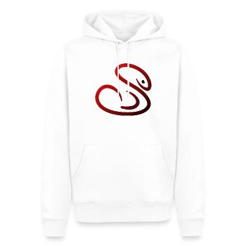 Schlange - Männer Premium Bio Hoodie - Weiß - Vorne - Nico (187cm)