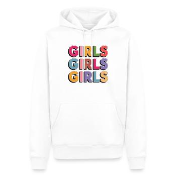 Girls Girls Girls - Männer Premium Bio Hoodie - Weiß - Vorne - Nico (187cm)