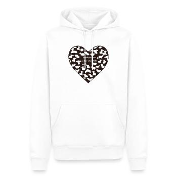 Thank the Cow - A Humorous Reminder of Where Milk - Männer Premium Bio Hoodie - Weiß - Vorne - Nico (187cm)
