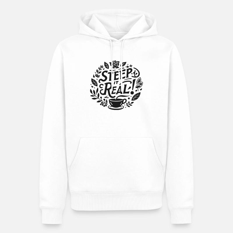 Ziehen Sie es echt - Männer Premium Bio Hoodie - Weiß