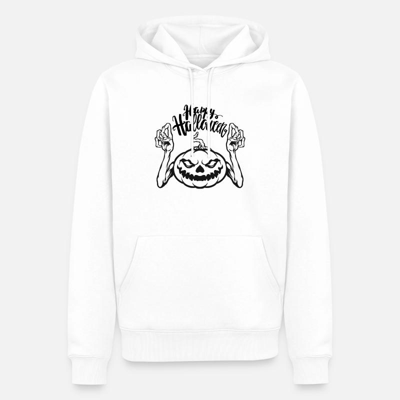 Halloween4 - Männer Premium Bio Hoodie - Weiß