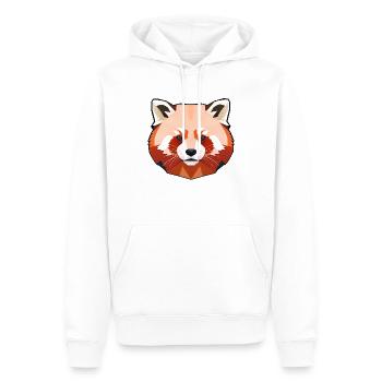 Schlafendes Rotfuchsjunges, Nahaufnahme - Männer Premium Bio Hoodie - Weiß - Vorne - Nico (187cm)