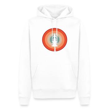 Baum Retro Wald Förster - Männer Premium Bio Hoodie - Weiß - Vorne - Nico (187cm)