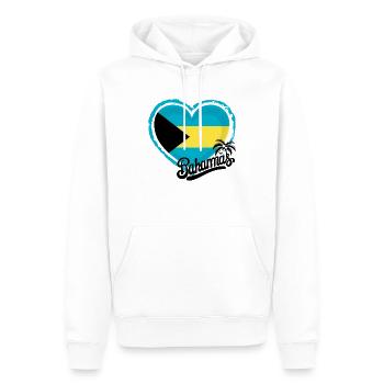 Bahamas - Sweat à capuche Premium bio Homme - blanc - Devant - Nico (187cm)