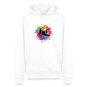 cute cat - Men’s Premium Organic Hoodie - white - Front - Nico (187cm)