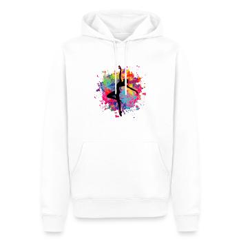 Dance - Men’s Premium Organic Hoodie - white - Front - Nico (187cm)