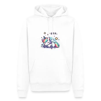 Cute Sleeping Baby Unicorn - Männer Premium Bio Hoodie - Weiß - Vorne - Nico (187cm)