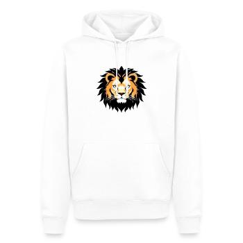 Royal Cartoon Lion Lions Comic 14 - Men’s Premium Organic Hoodie - white - Front - Nico (187cm)