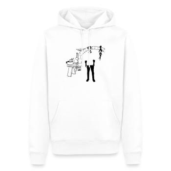 Restaurant Koch Chef gourmet Grillmeister - Männer Premium Bio Hoodie - Weiß - Vorne - Nico (187cm)
