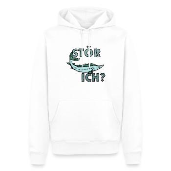 Stör ich? - Männer Premium Bio Hoodie - Weiß - Vorne - Nico (187cm)